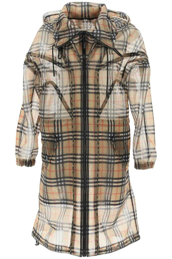 商品Burberry|Burberry vintage check nylon mesh parka,价格¥7069,第1张图片