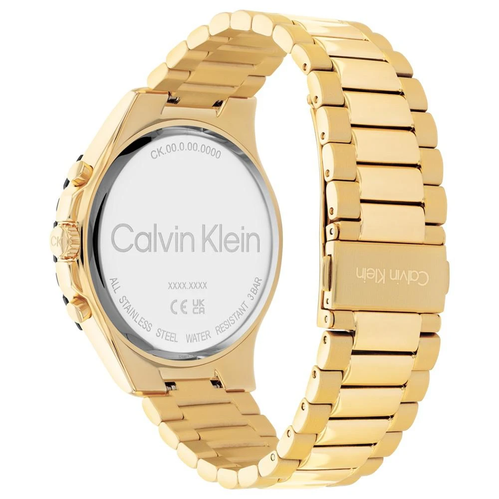 商品Calvin Klein|Gold-Tone Bracelet Watch 44mm,价格¥1126,第3张图片详细描述