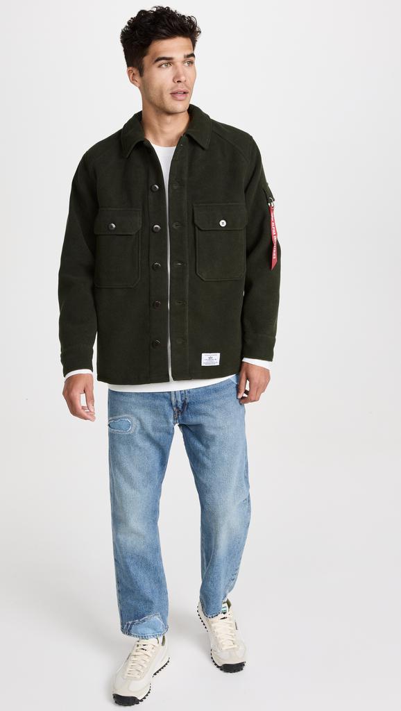 Alpha Industries Wool Shirt Jacket商品第5张图片规格展示