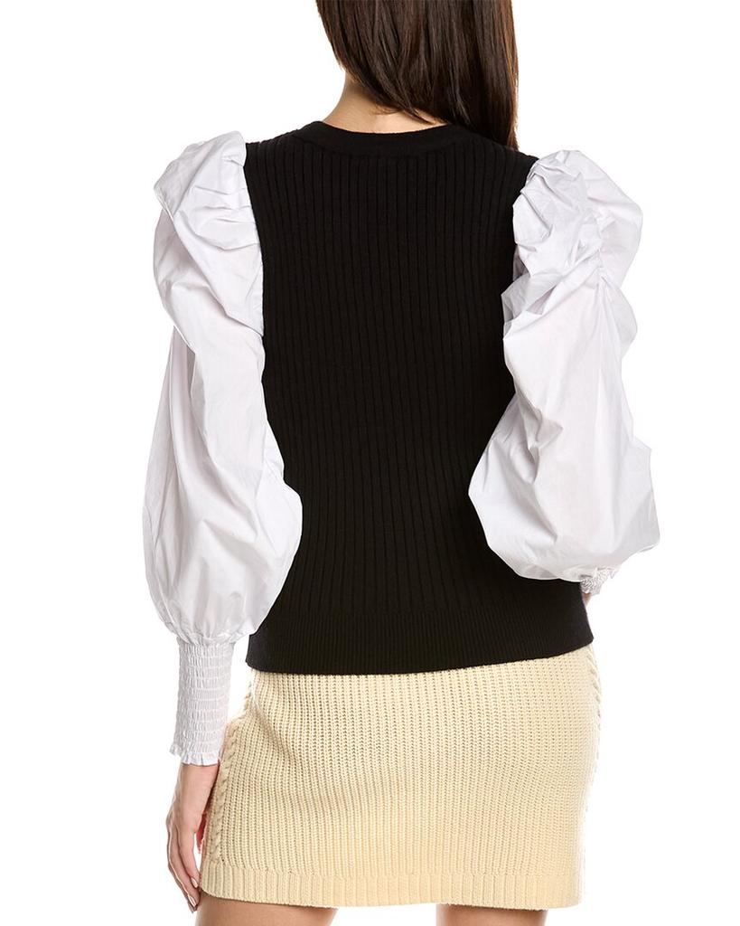 Design History Mixed Media Sweater商品第2张图片规格展示