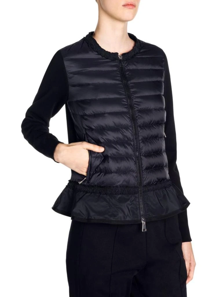 商品Moncler|Moncler - Down Ruffle Hem Knit,价格¥5919,第3张图片详细描述