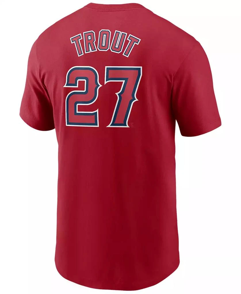 商品NIKE|Men's Mike Trout Los Angeles Angels Name and Number Player T-Shirt,价格¥255,第1张图片