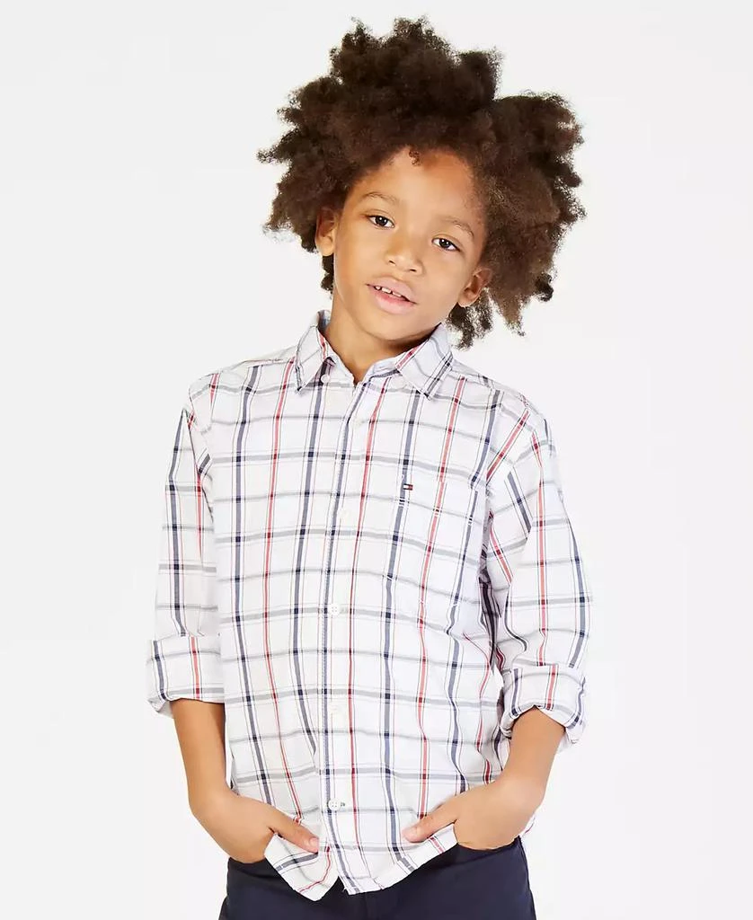 商品Tommy Hilfiger|Toddler and Little Boys Samuel Plaid Button-Down Shirt,价格¥303,第1张图片