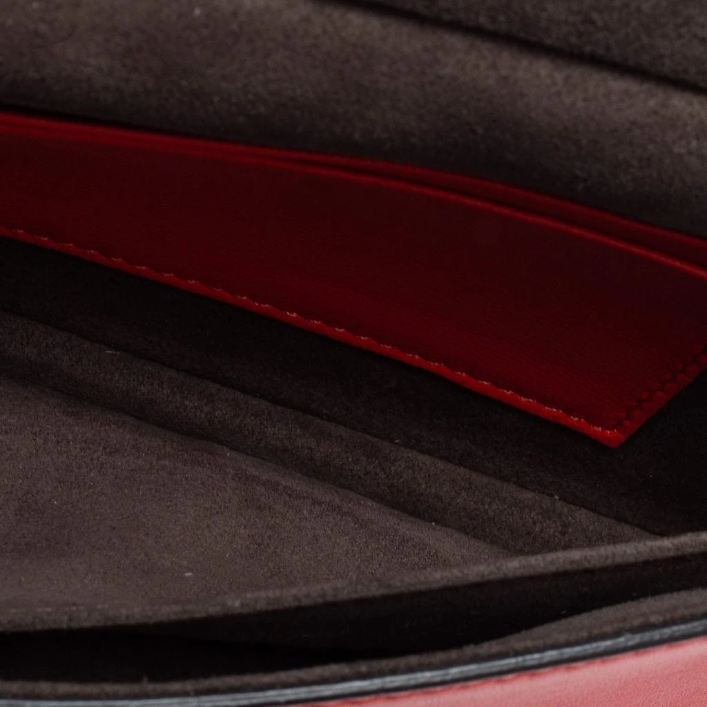 Fendi Red Lipstick Quilted Leather Micro Double Baguette Bag 商品