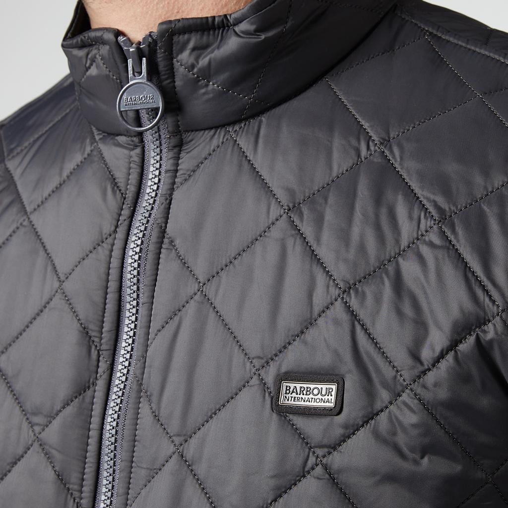 Barbour International Men's Gear Quilted Jacket - Charcoal商品第3张图片规格展示