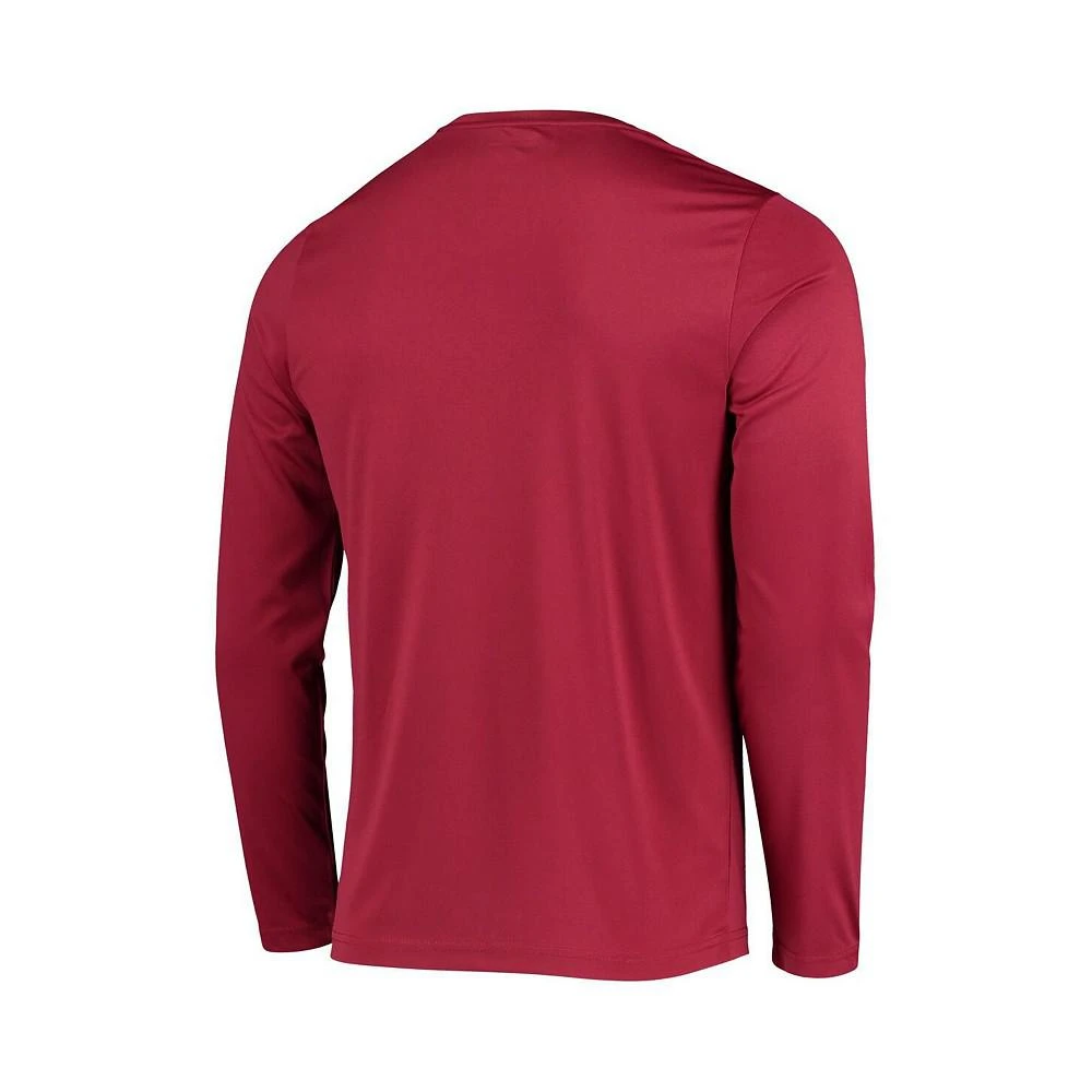 商品CHAMPION|Men's Crimson Washington State Cougars Wordmark Slash Long Sleeve T-shirt,价格¥256,第3张图片详细描述