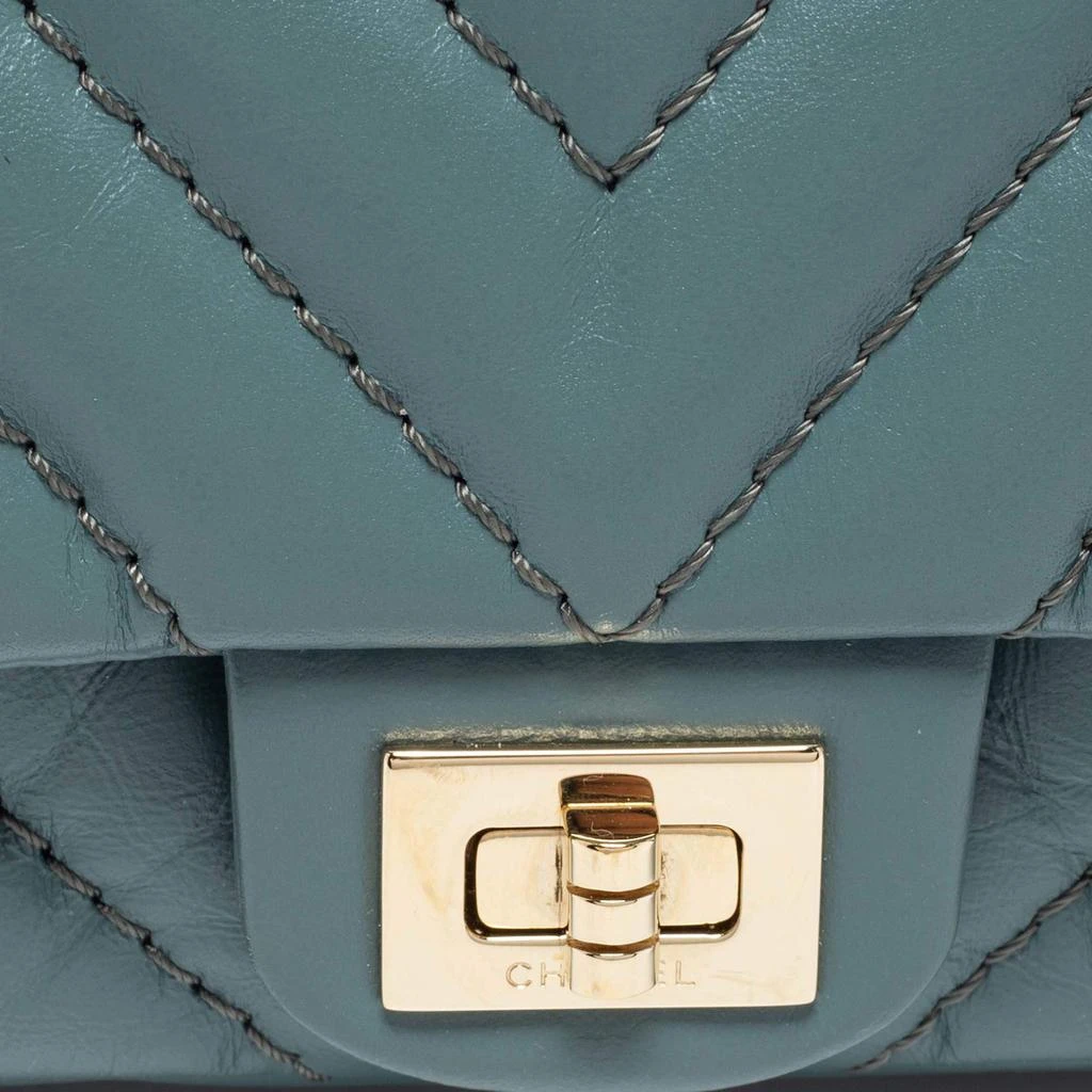 商品[二手商品] Chanel|Chanel Blue Leather  Reissue 2.55 Belt Bag,价格¥17368,第5张图片详细描述