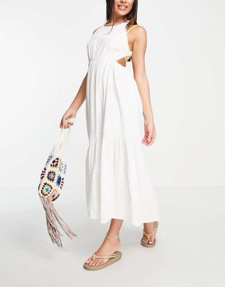 商品Billabong|Billabong Shore Thing maxi summer dress in white,价格¥429,第1张图片