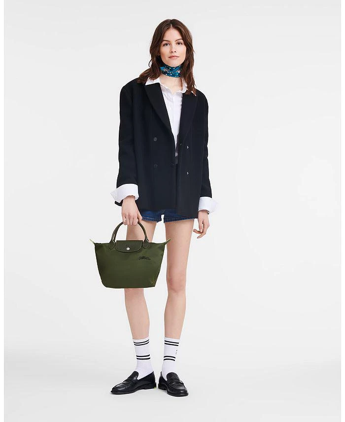 商品Longchamp|Le Pliage Green Small Tote Bag,价格¥1025,第2张图片详细描述