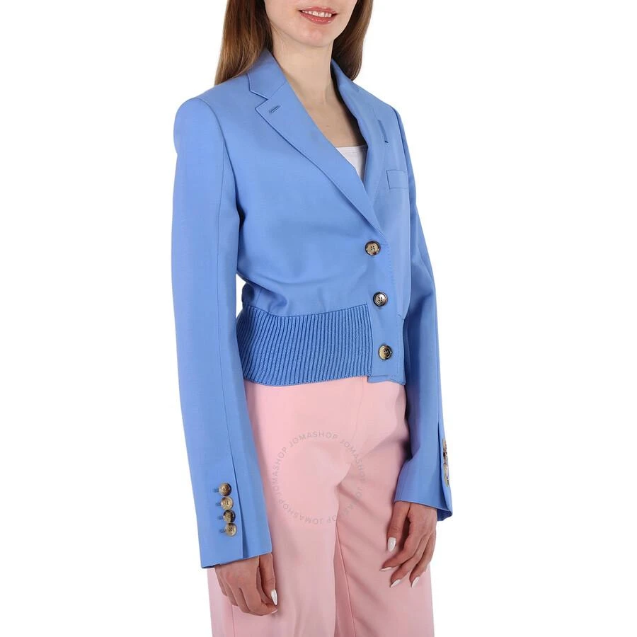 商品Burberry|Ladies Vivid Cobalt Mohair-Wool Tailored Blazer Jacket,价格¥1952,第2张图片详细描述