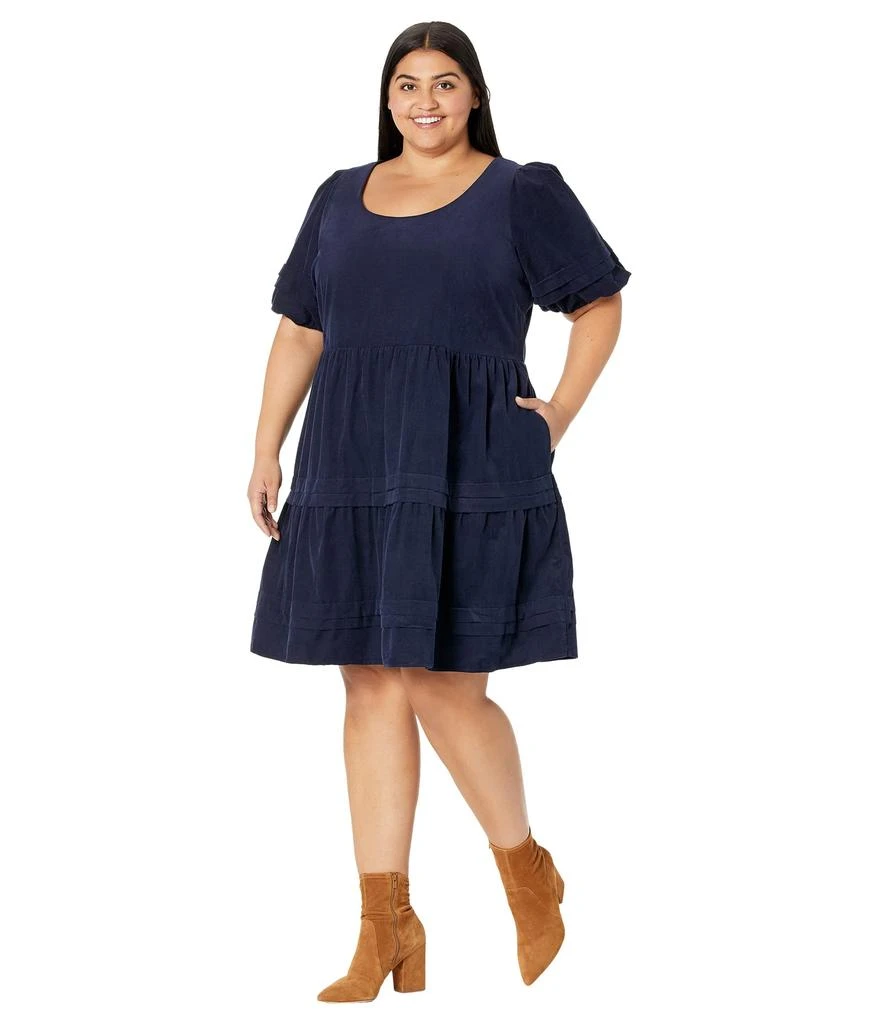 商品Madewell|Plus Corduroy Tiered Mini Dress,价格¥721,第1张图片