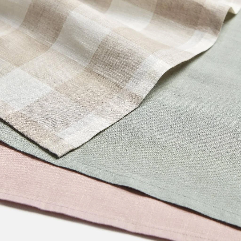 商品in homeware|ïn home Linen Tea Towel - Sage, Pink, Natural - Set of 3,价格¥74,第4张图片详细描述