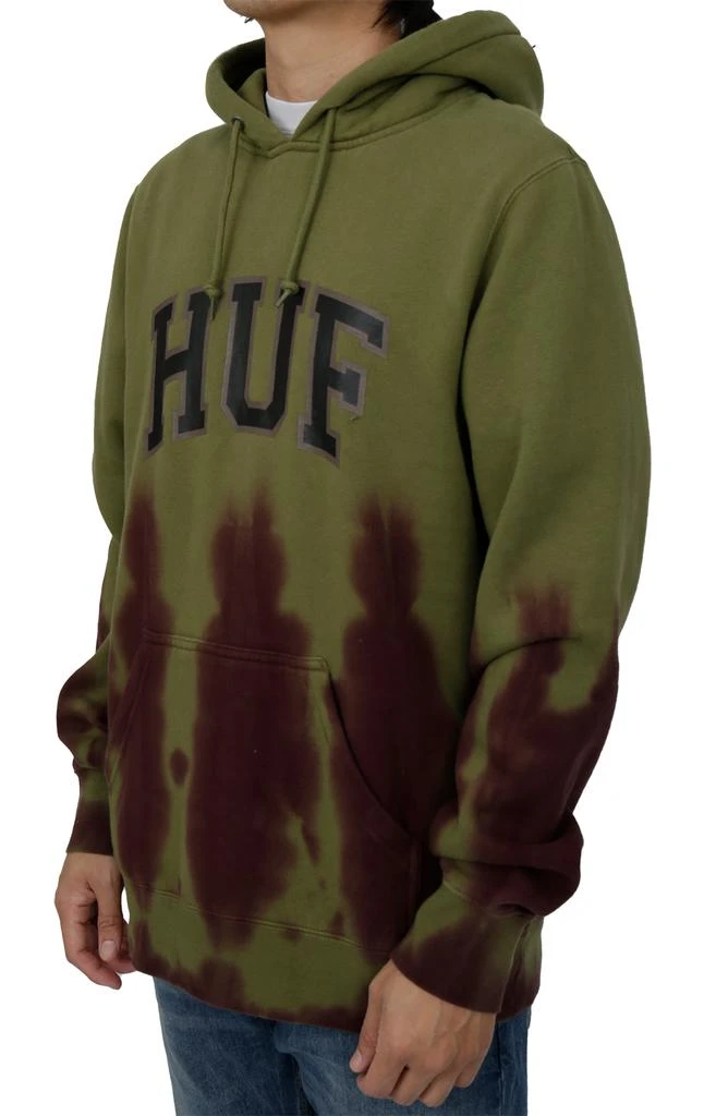 商品HUF|Hartford Tie-Dye Pullover Hoodie - Olive ,价格¥257,第2张图片详细描述