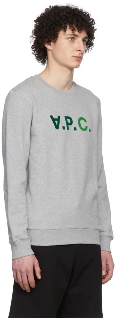 商品A.P.C.|Grey & Green 'V.P.C.' Sweatshirt,价格¥492,第2张图片详细描述