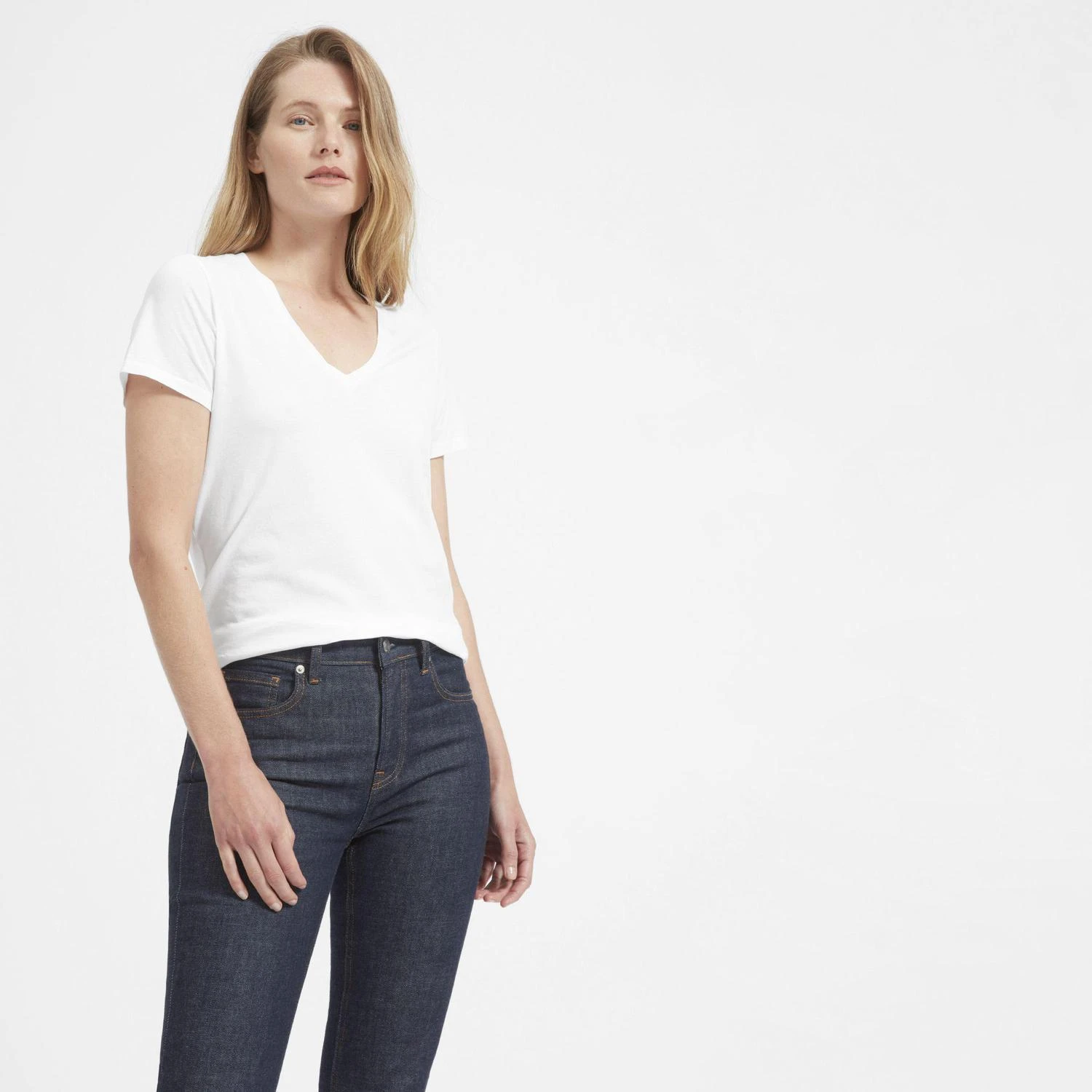 商品Everlane|纯棉V领T恤,价格¥134-¥149,第1张图片