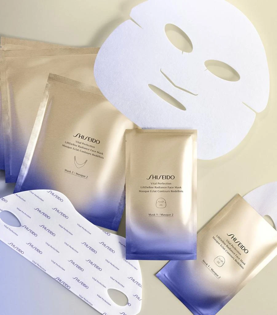 商品Shiseido|Vital Perfection LiftDefine Radiance Face Mask (Pack of 6),价格¥988,第3张图片详细描述