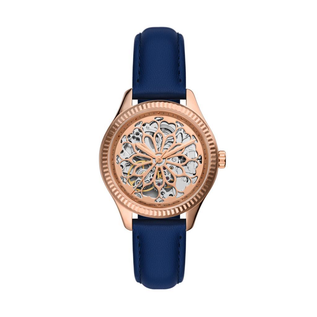 商品Fossil|Fossil Women's Rye Automatic, Rose Gold-Tone Stainless Steel Watch,价格¥550,第1张图片