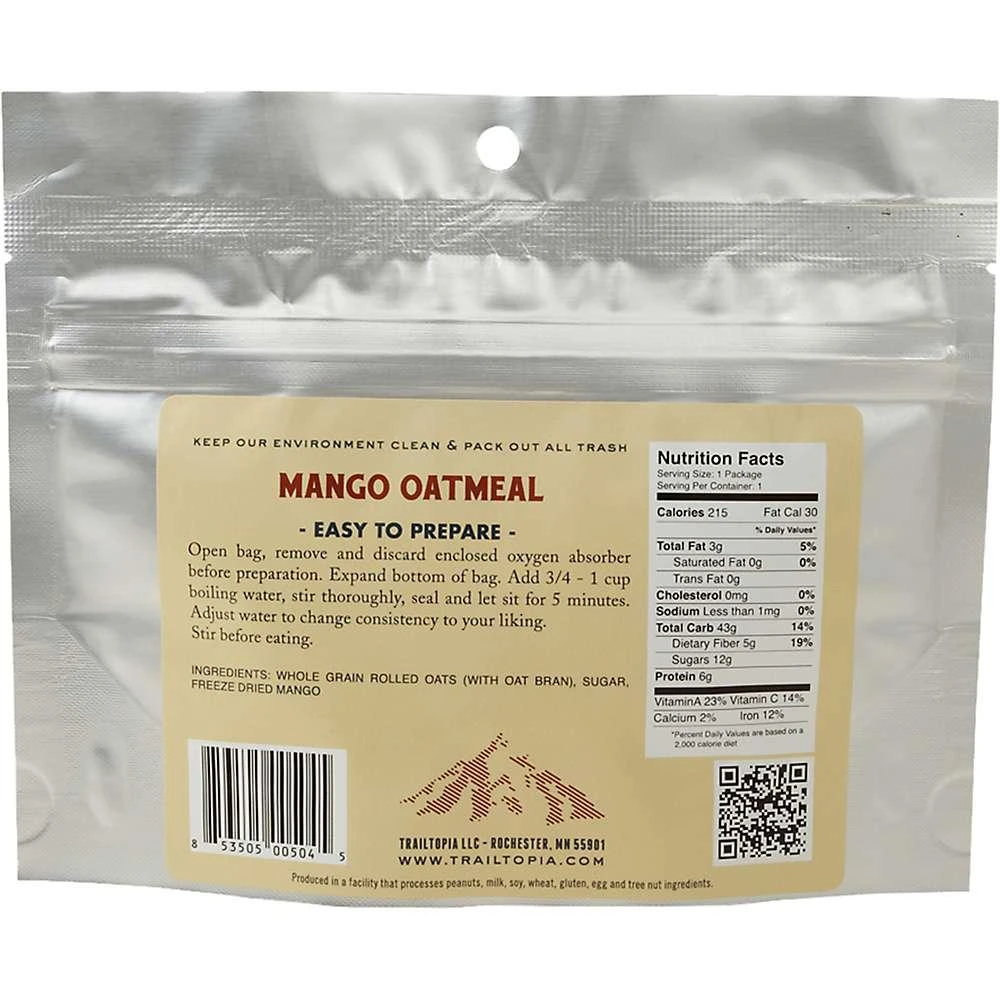 商品Trailtopia|Trailtopia Mango Oatmeal,价格¥29,第2张图片详细描述
