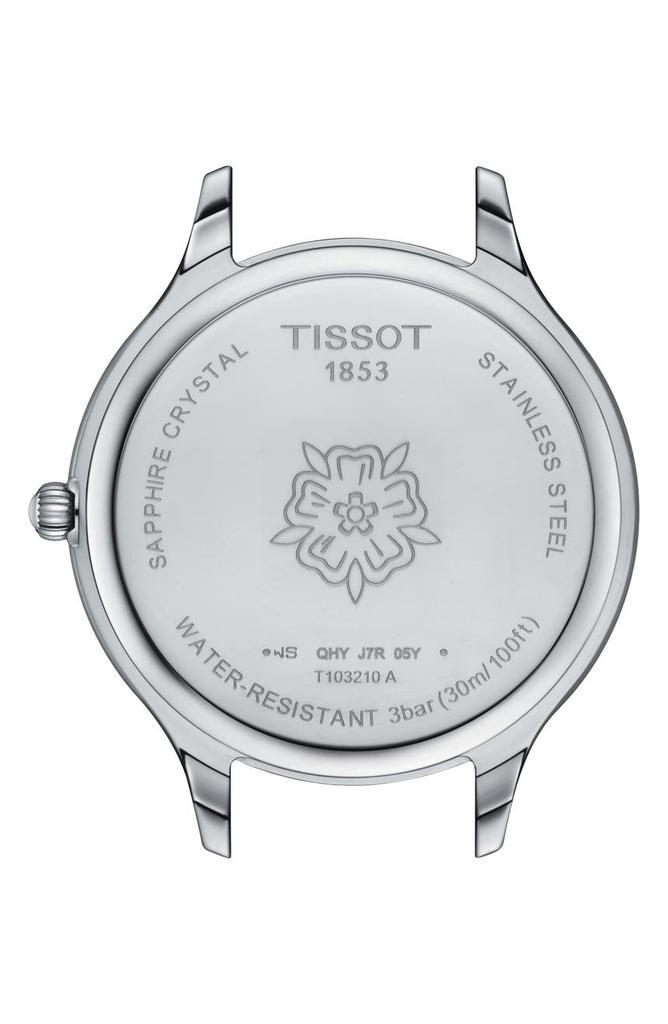 商品Tissot|Bella Ora Round Leather Strap Watch, 38mm,价格¥1217,第5张图片详细描述