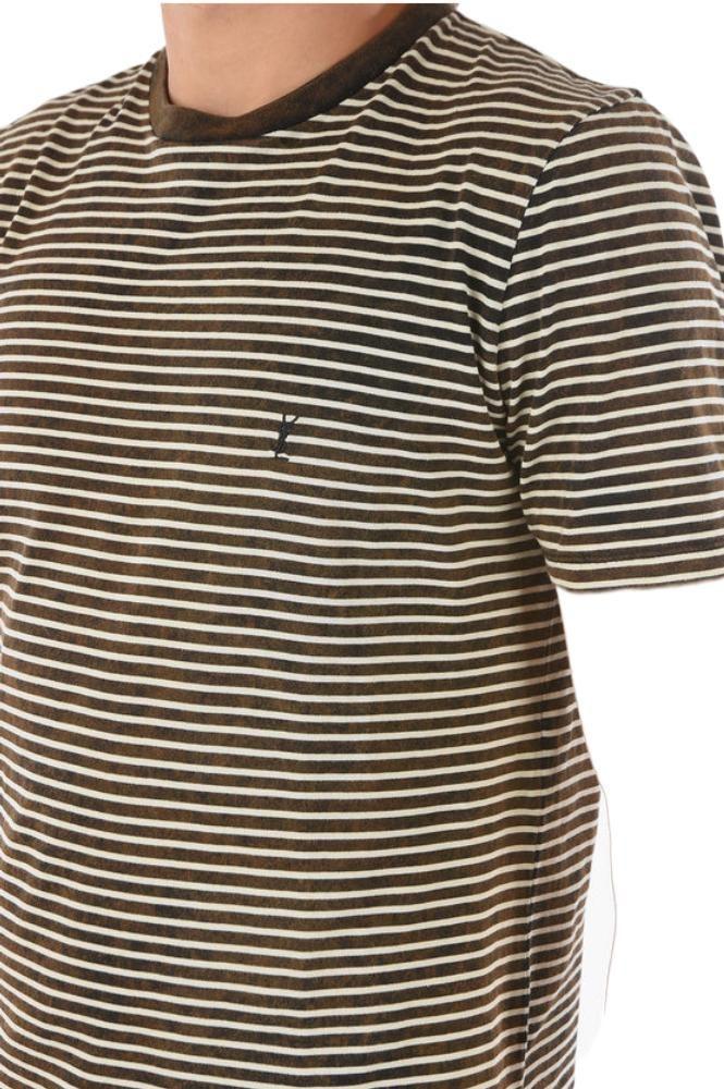 商品Yves Saint Laurent|Saint L AU Rent Men's  Brown Other Materials T Shirt,价格¥2454,第5张图片详细描述