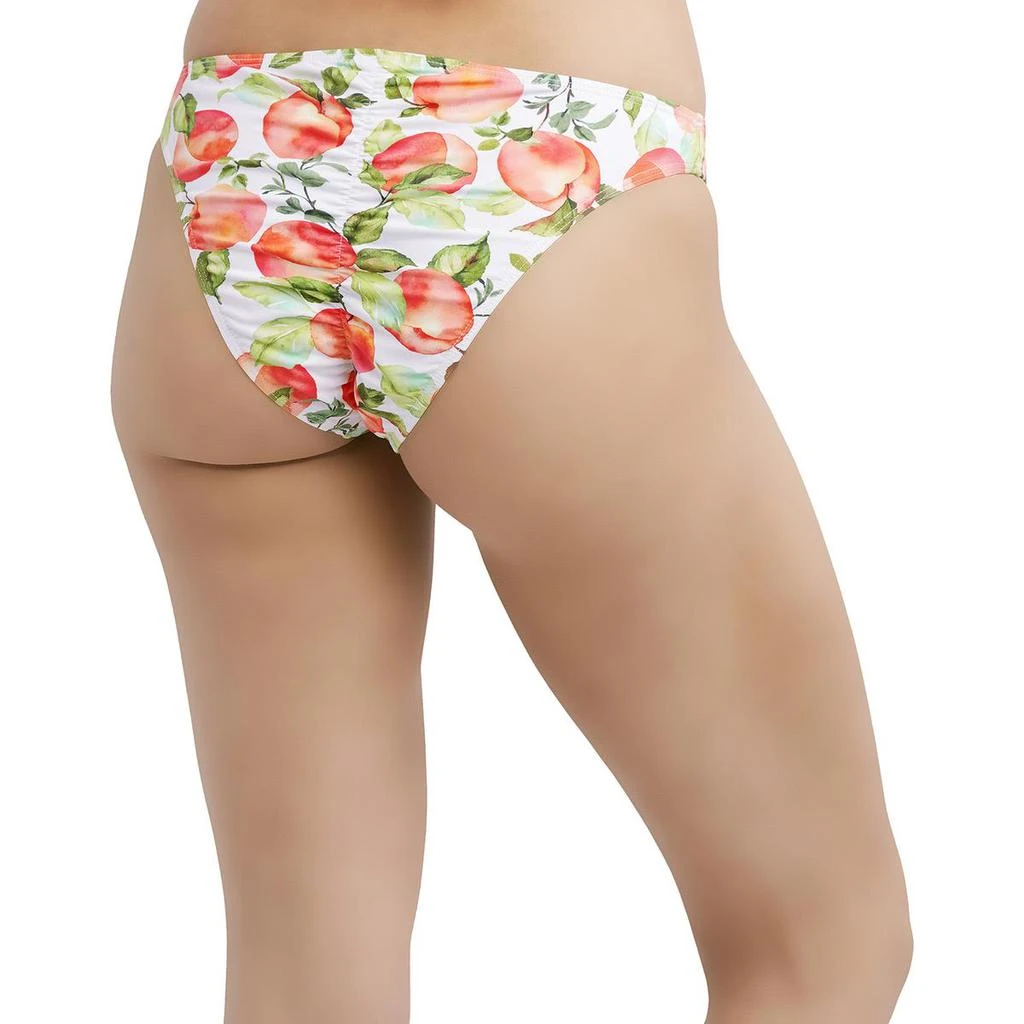 商品BCBG|BCBGeneration Women's Printed High Leg Ruched Bikini Bottom Swim Separate,价格¥39,第3张图片详细描述