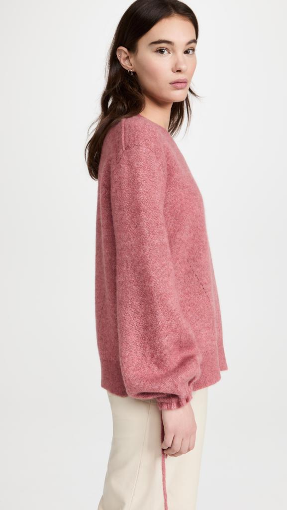 商品3.1 Phillip Lim|3.1 Phillip Lim 蓬松羊驼绒混纺褶饰袖口毛衣,价格¥932,第4张图片详细描述