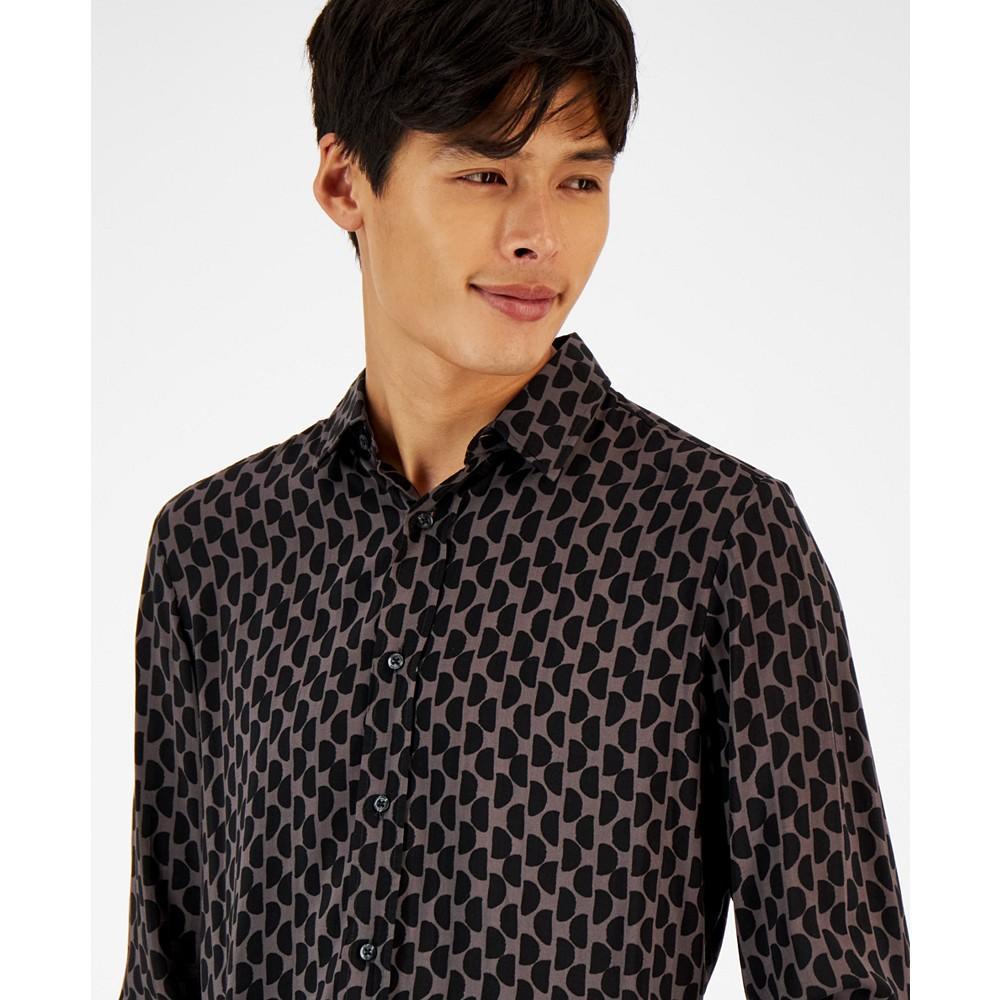 商品Hugo Boss|Boss Men's Emero Relaxed-Fit Geometric Print Shirt,价格¥1104,第5张图片详细描述