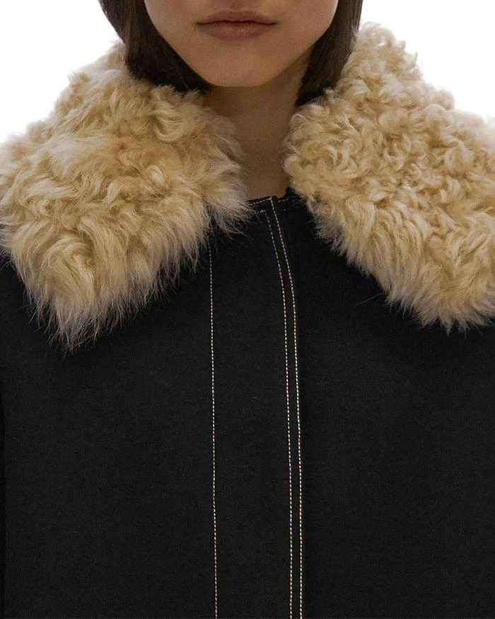 商品Helmut Lang|Faux Fur Collar Coat,价格¥6751,第4张图片详细描述