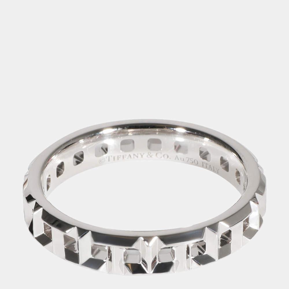 Tiffany & Co. Tiffany T True 18K White Gold Ring EU 48商品第4张图片规格展示