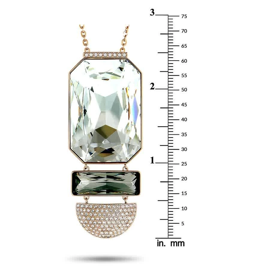 商品Swarovski|Stainless Steel Rose Gold Plated and Crystal Pendant Long Chain Necklace,价格¥819,第3张图片详细描述