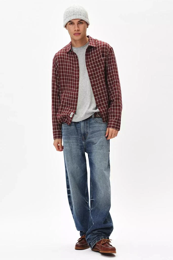 商品GUESS JEANS|GUESS ORIGINALS Micro Plaid Long Sleeve Shirt,价格¥505,第2张图片详细描述