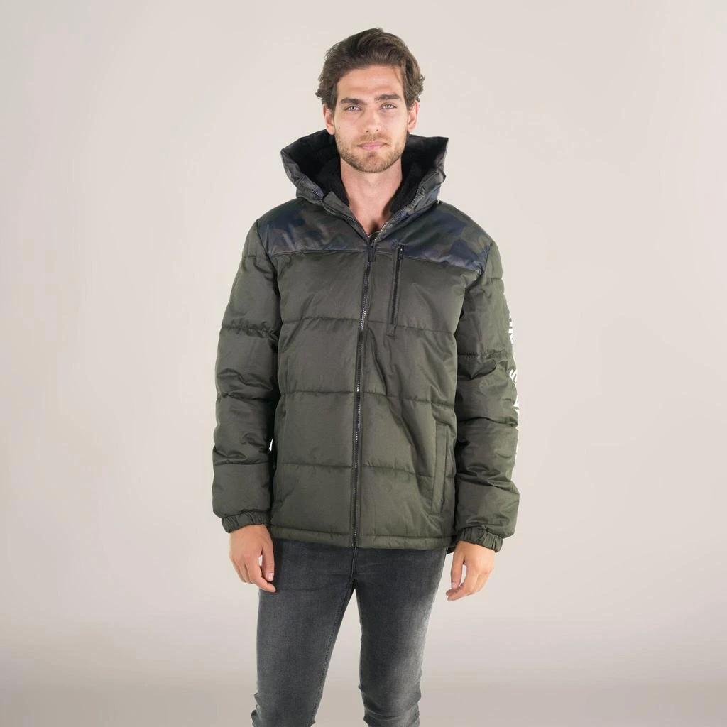 商品Members Only|Men's Twill Block Puffer Jacket,价格¥397,第1张图片