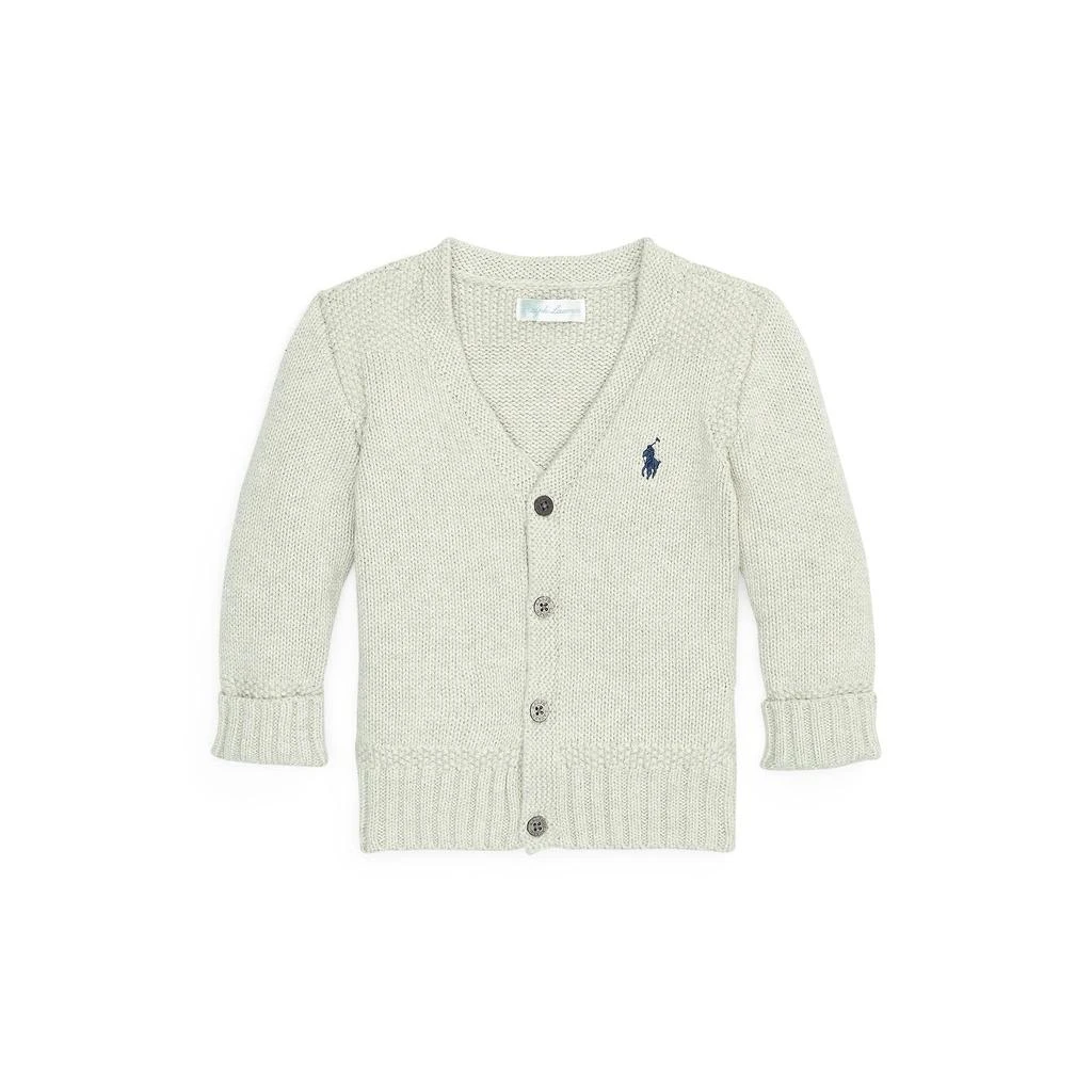 商品Ralph Lauren|Combed Cotton V-Neck Cardigan (Infant),价格¥374,第1张图片