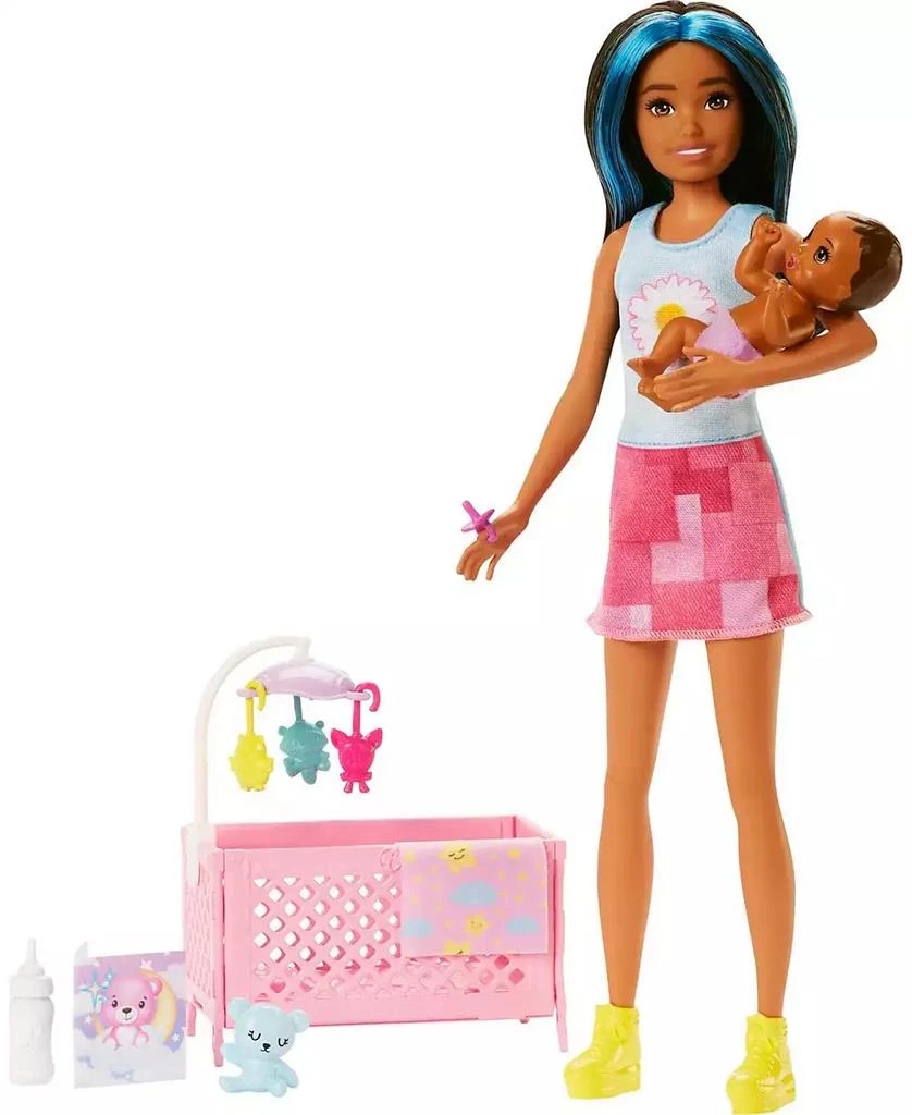 商品Barbie|Skipper Babysitters, Inc. Dolls and Playset - Brunette,价格¥146,第1张图片