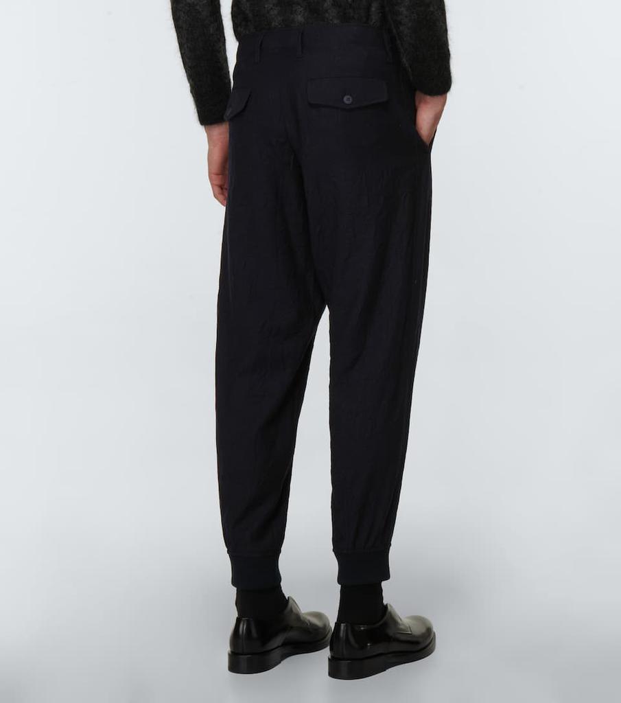 商品Giorgio Armani|羊毛法兰绒锥形裤,价格¥6611,第6张图片详细描述