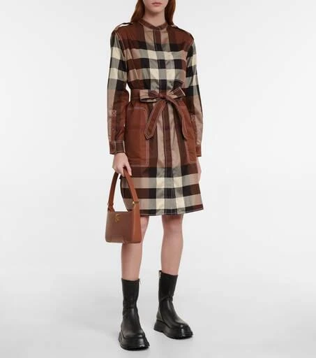 商品Burberry|Vintage Check棉质斜纹布衬衫式连衣裙,价格¥9482,第2张图片详细描述