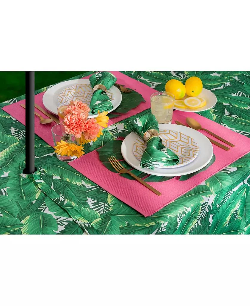 Banana Leaf Outdoor Tablecloth with Zipper 60" Round 商品