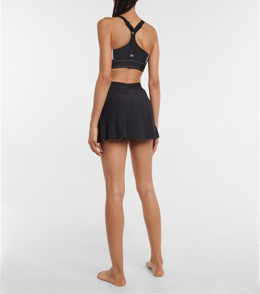 Varsity cotton tennis miniskirt商品第3张图片规格展示