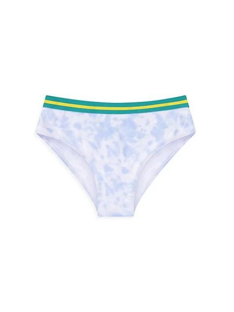 商品Andy & Evan|Girl's 2-Piece Tie-Dye Pineapple Embellished Swimsuit,价格¥167,第4张图片详细描述