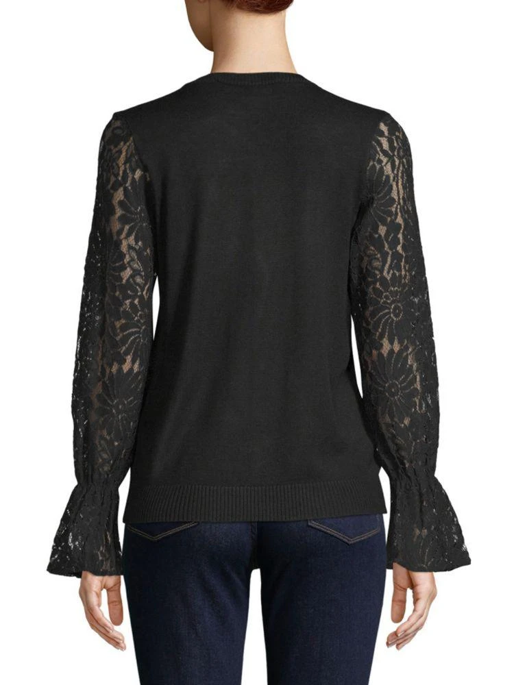 商品Karl Lagerfeld Paris|Lace-Accented Cardigan,价格¥225,第2张图片详细描述