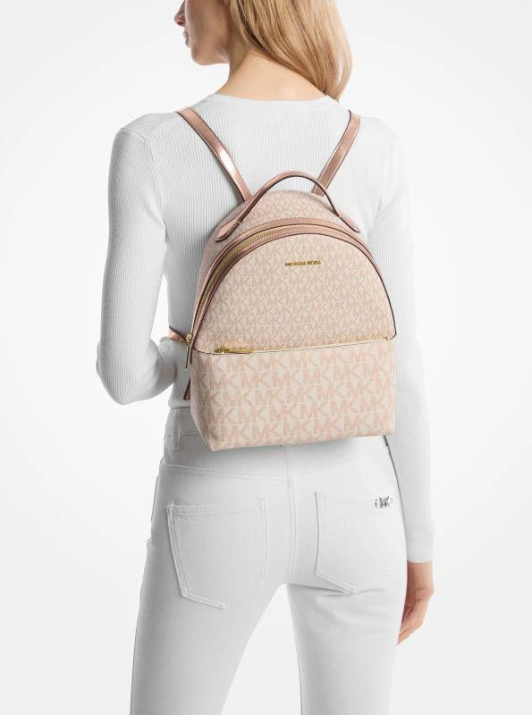 商品Michael Kors|Sheila Medium Two-Tone Signature Logo Backpack,价格¥892,第4张图片详细描述