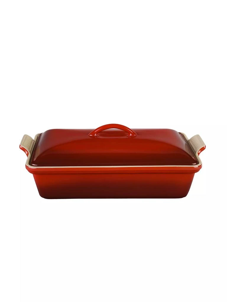 商品Le Creuset|4-Quart Heritage Stoneware Covered Rectangular Casserole,价格¥1012,第1张图片