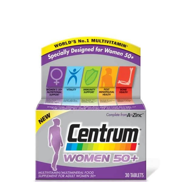商品Centrum|Centrum Women 50 Plus Multivitamin Tablets - (30 Tablets),价格¥90,第1张图片