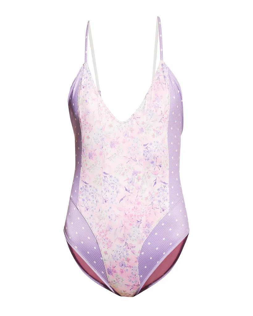 商品LOVESHACKFANCY|Shailee V-Neck One-Piece Swimsuit,价格¥1043,第2张图片详细描述