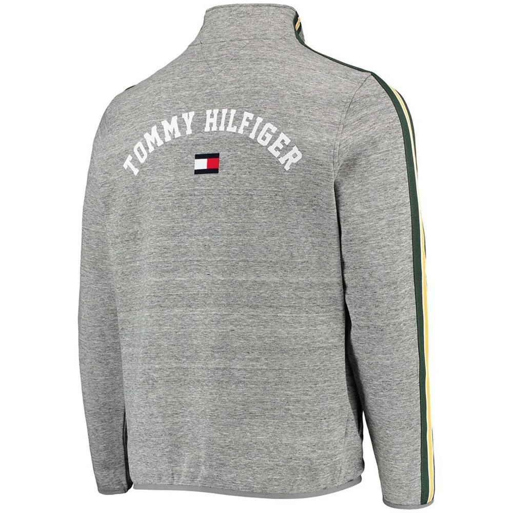 商品Tommy Hilfiger|Men's Heather Gray Green Bay Packers Mario Quarter-Zip Jacket,价格¥682,第3张图片详细描述