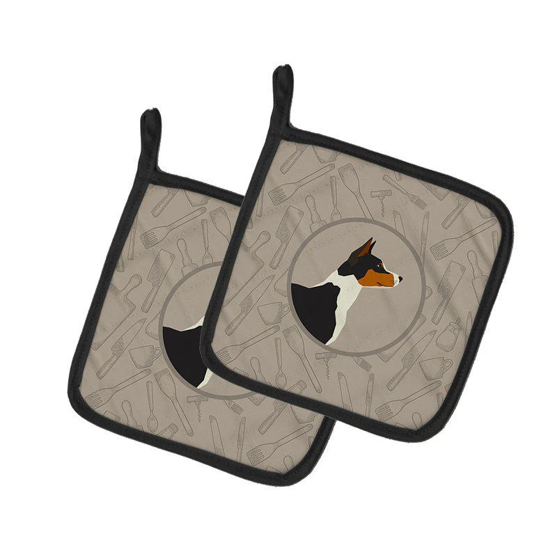 商品Caroline's Treasures|Basenji In the Kitchen Pair of Pot Holders,价格¥170,第1张图片