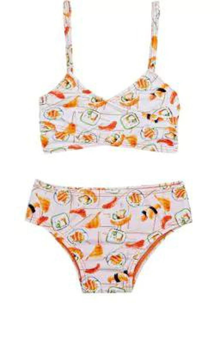 商品Submarine|Sushi-Pattern Two-Piece Swimsuit,价格¥685,第1张图片