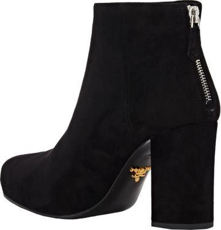 商品Prada|Suede Platform Ankle Boots,价格¥4231,第3张图片详细描述