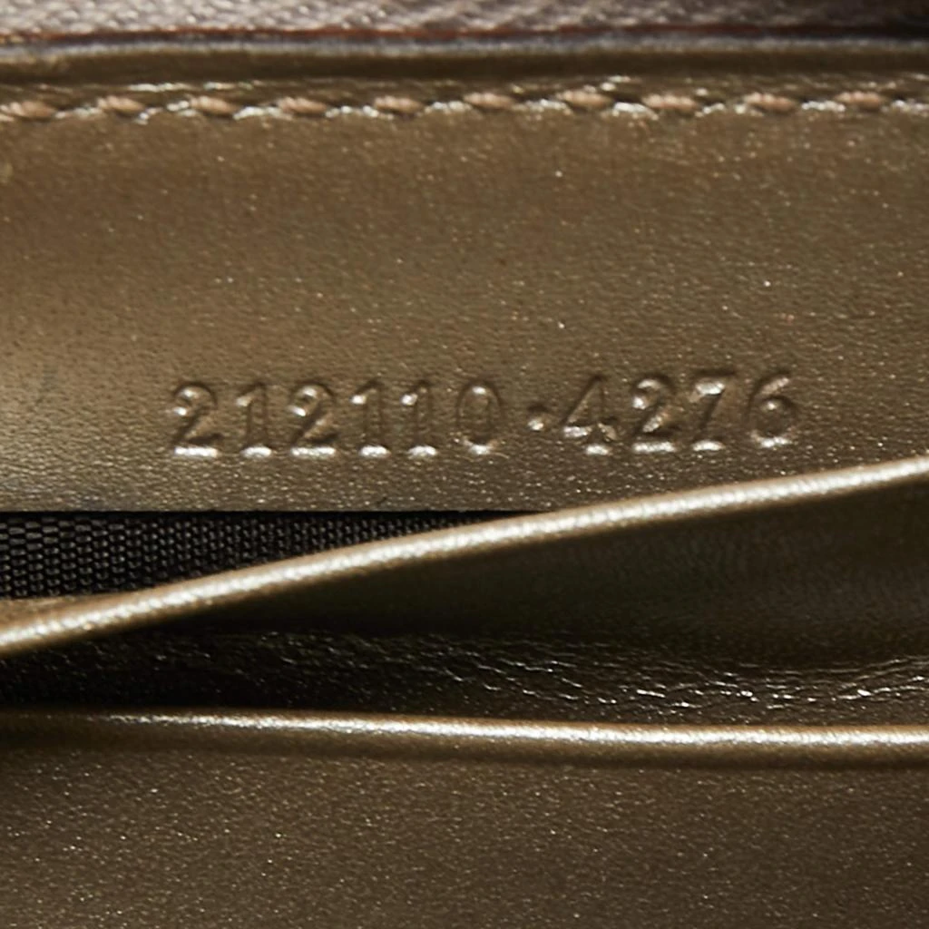 Gucci Metallic Silver GG Imprime Canvas Zip Around Wallet 商品