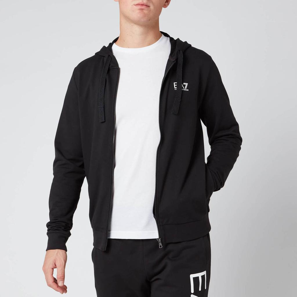 Emporio Armani EA7 Men's Zipped Hoodie - Black商品第1张图片规格展示